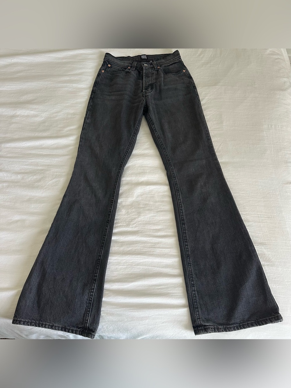 BDG Urban Outfitters Super High Rise Flare Black Jeans Size 26